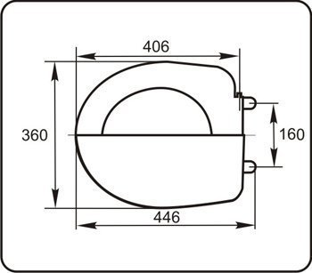 Сиденье для унитаза, СУ 66.20.00 К , пластик, Белый, для унитаза, овальная, металлические крепление, 2,1, 300, 150, 310, 200, 200