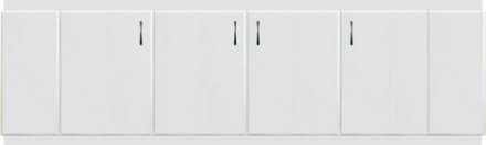 Экран МДФ 1,5 м  белый 9187