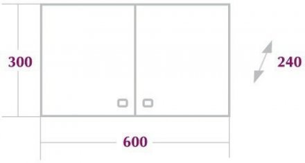 Шкаф Onika НИВА 30х60 двухдверный