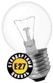 Лампа Navigator C E27 40W NI-C-40-230-E27-CL шар проз. 97899